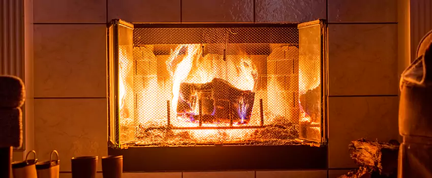 Mendota Hearth Landscape Fireplace Installation in Millbrook, Alabama